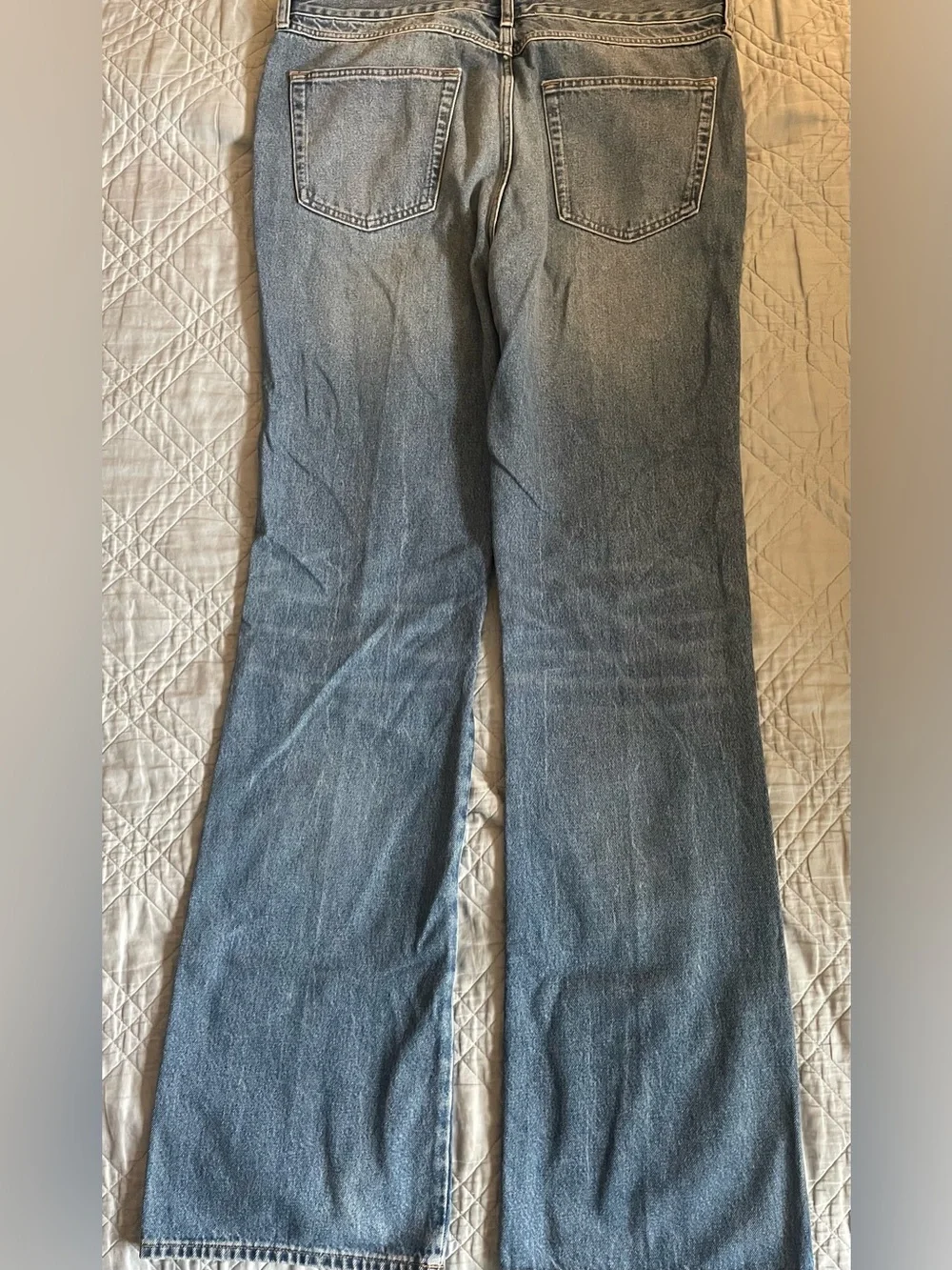 J. Crew Bootcut creased jean in vintage medium wash Size 34 $188 CN149